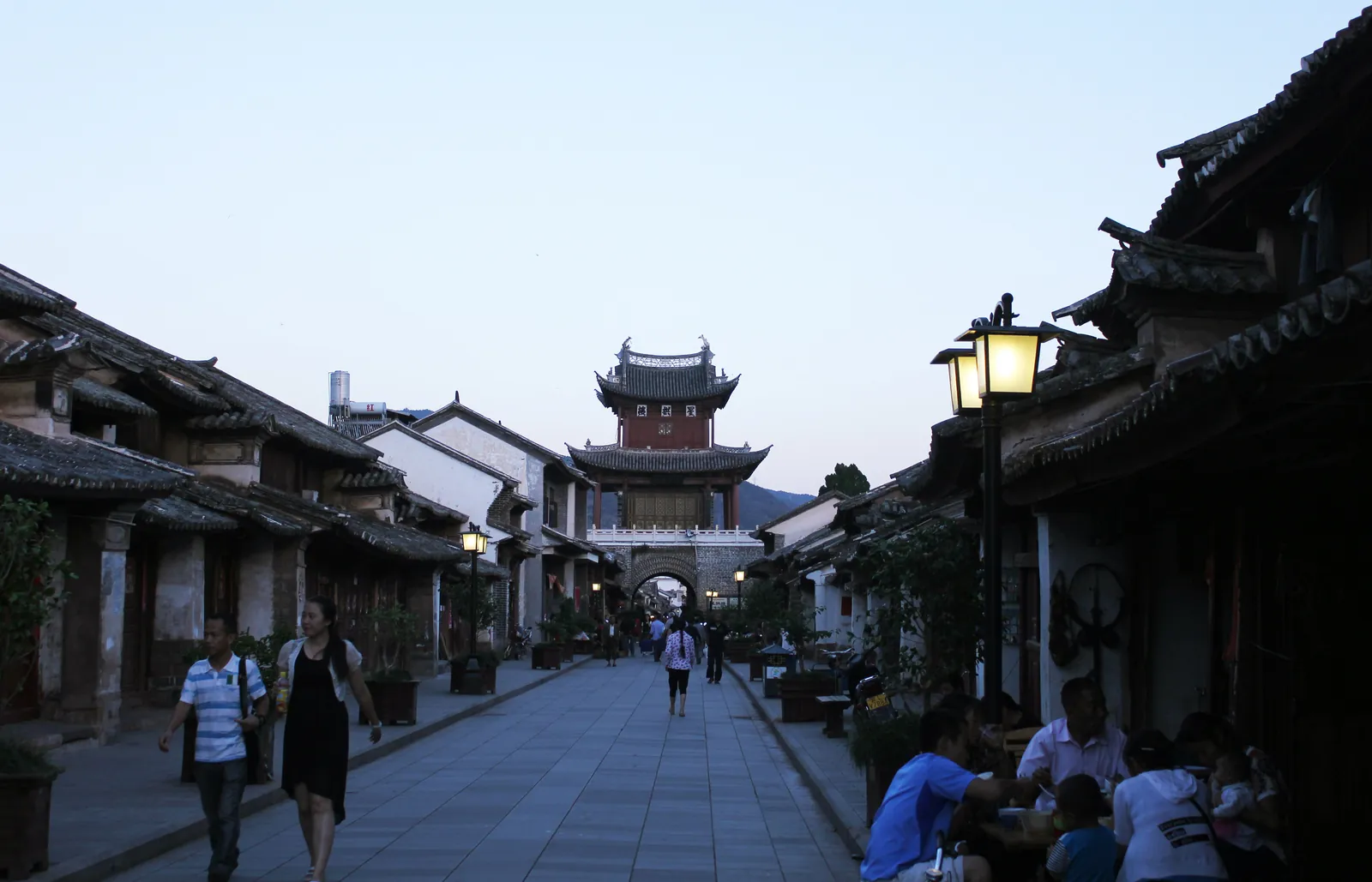 Historic Xinggong Tower in Weishan