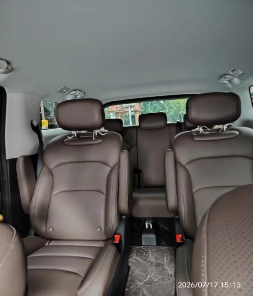 Example of second-row seating in a private Yunnan vehicle