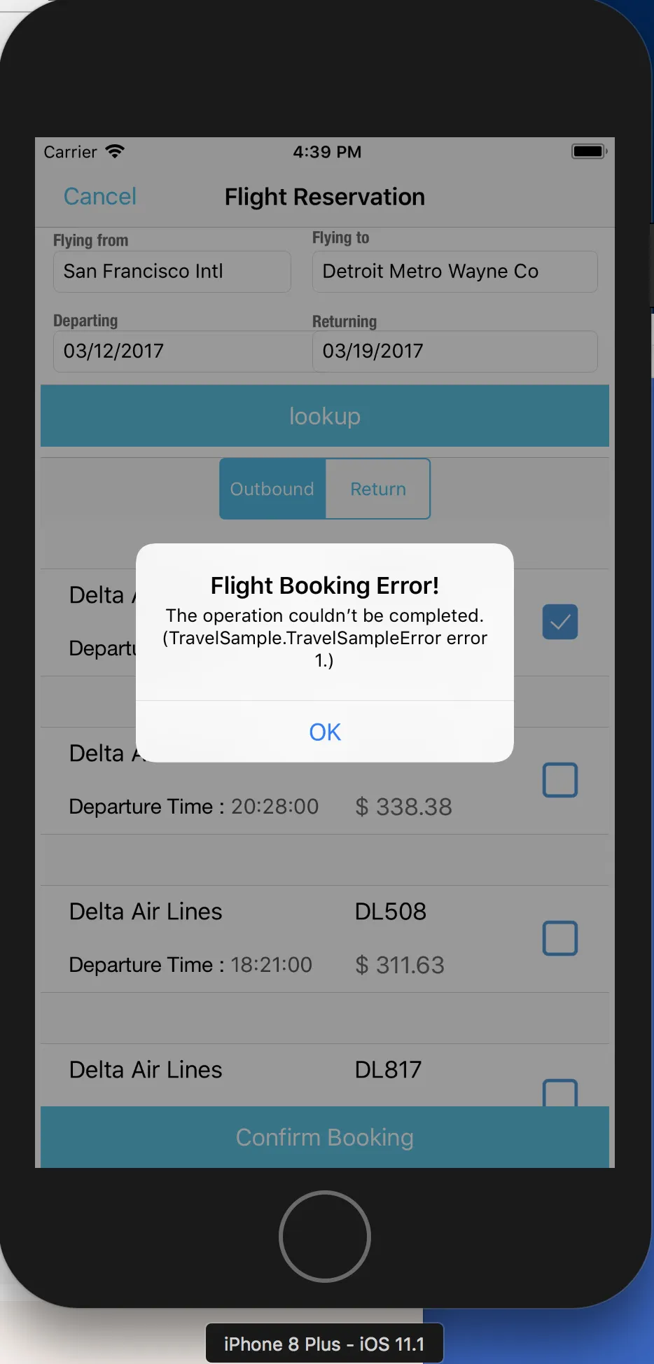 foreigner unable to book attraction tickets in China on smartphone showing booking failed error
