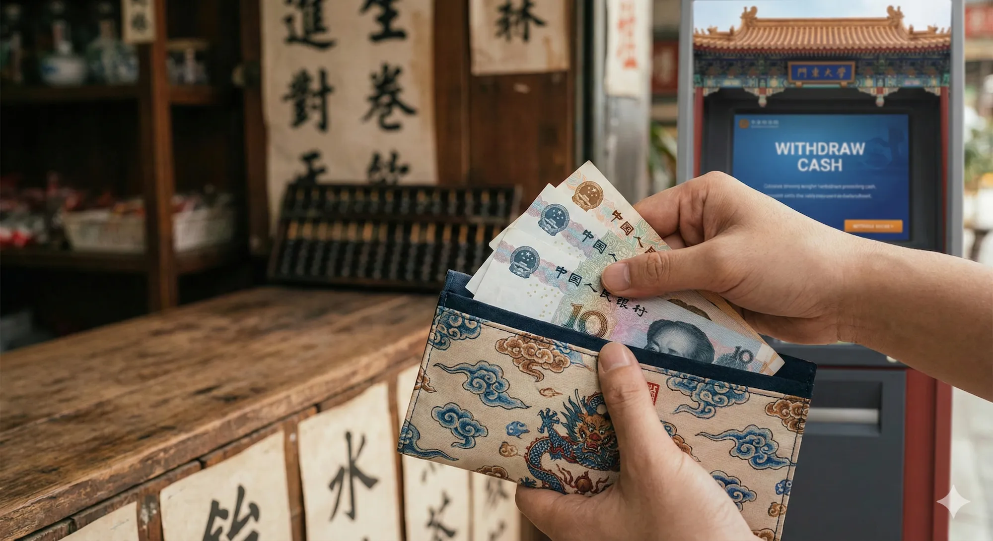 emergency cash backup china travel