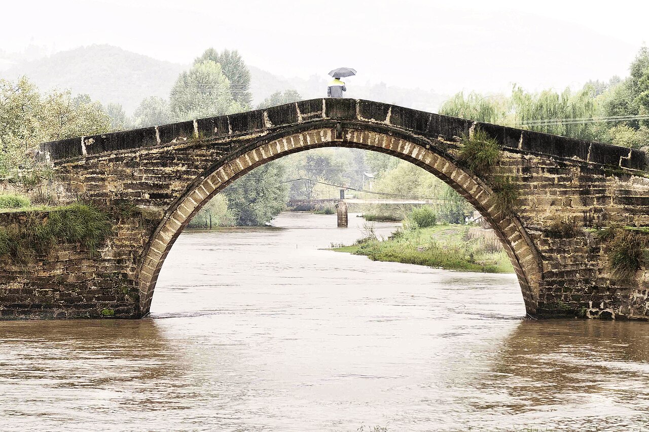 Yujin Bridge over the river in Shaxi, Yunnan