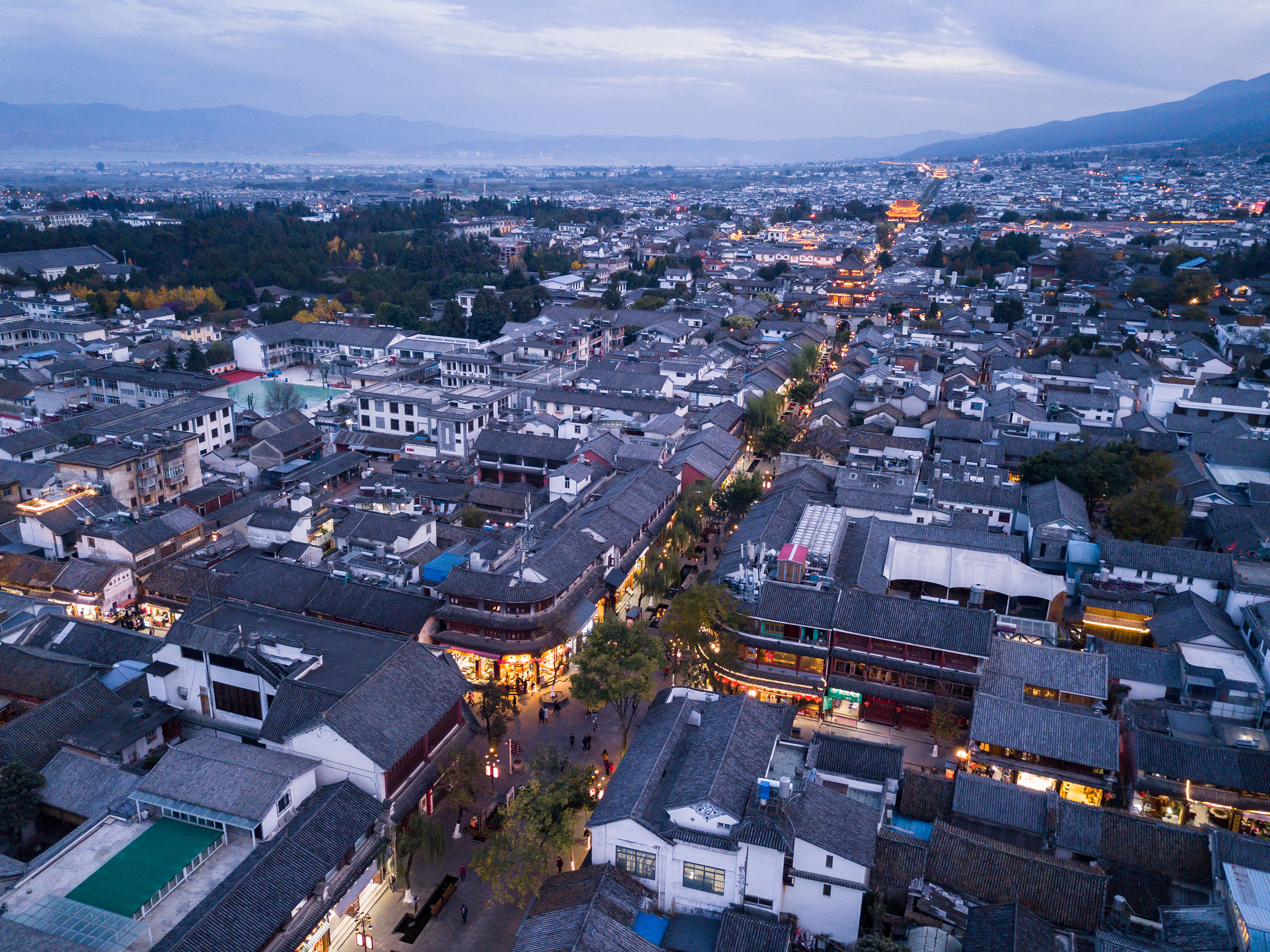 Historic streets in Dali Ancient Town