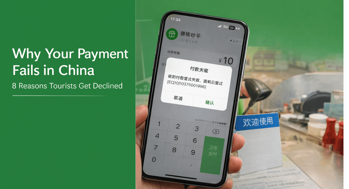 Why your payment fails in China for foreign tourists using WeChat Pay or Alipay